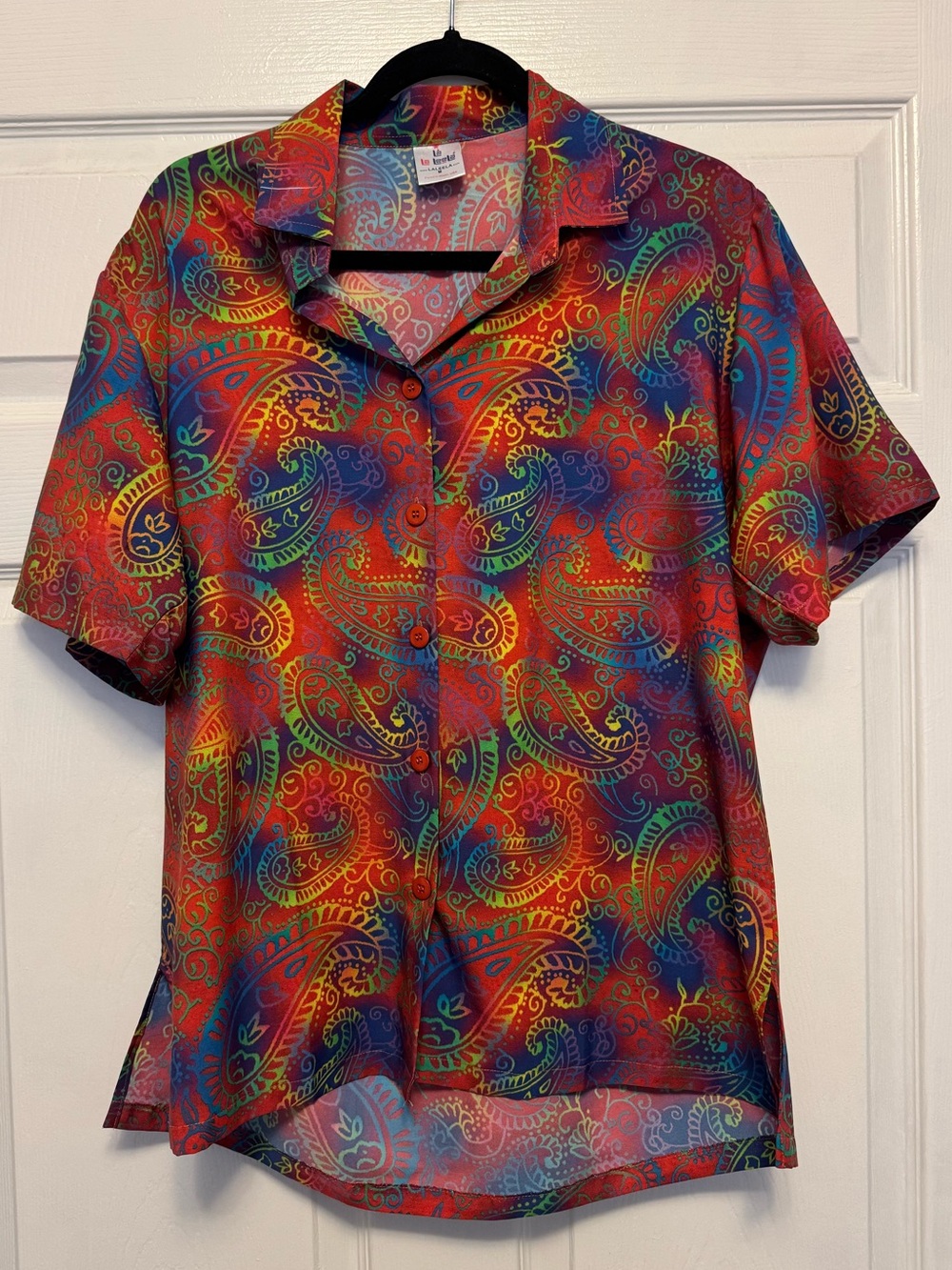 Vibrant Multicolor Button-Up Shirt